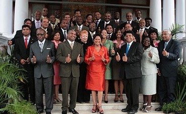 Trinidad & Tobago ministers after swearing in. Photo © Trinidad and Tobago News