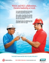 NGC Advertisement for Beetham Water Recycling Project – Decisive Leadership | March 2014